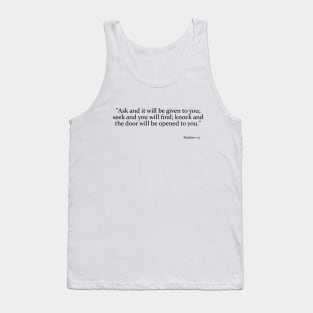 Ask, seek, knock Tank Top